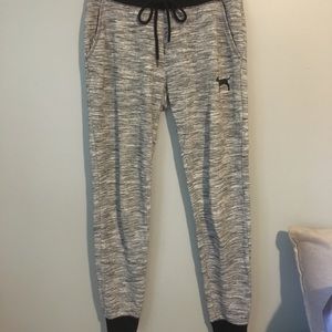 VS PINK grey joggers